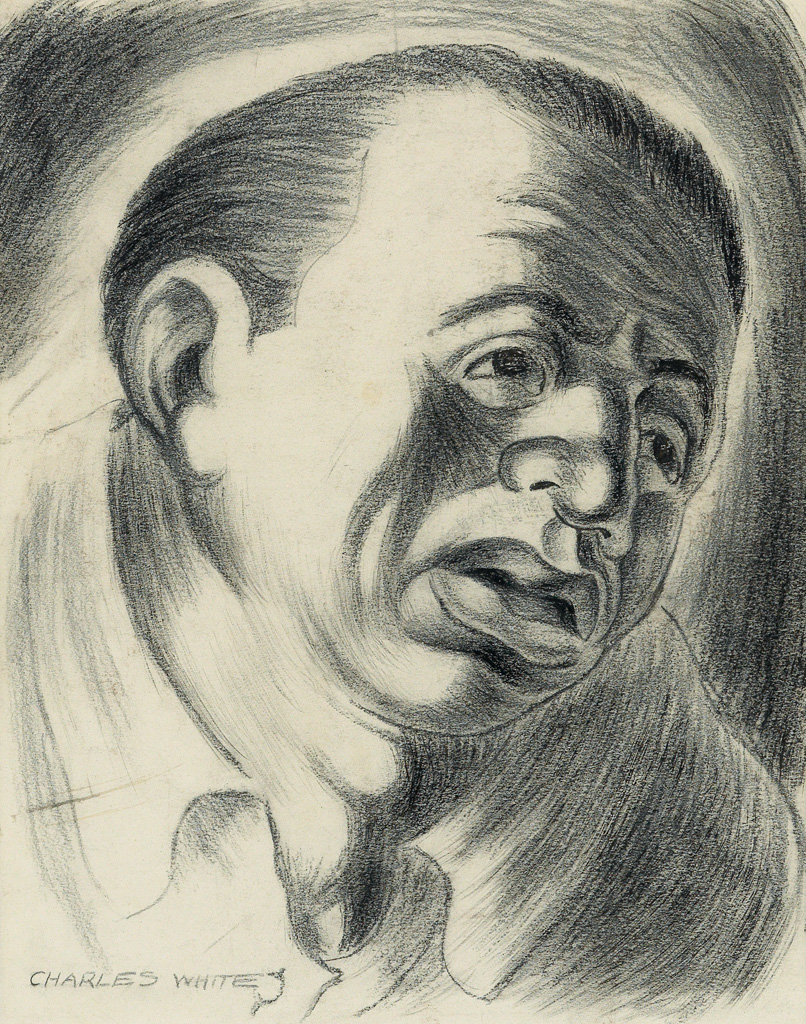CHARLES WHITE (1918 - 1979) Diego Rivera (Portrait of a Man).